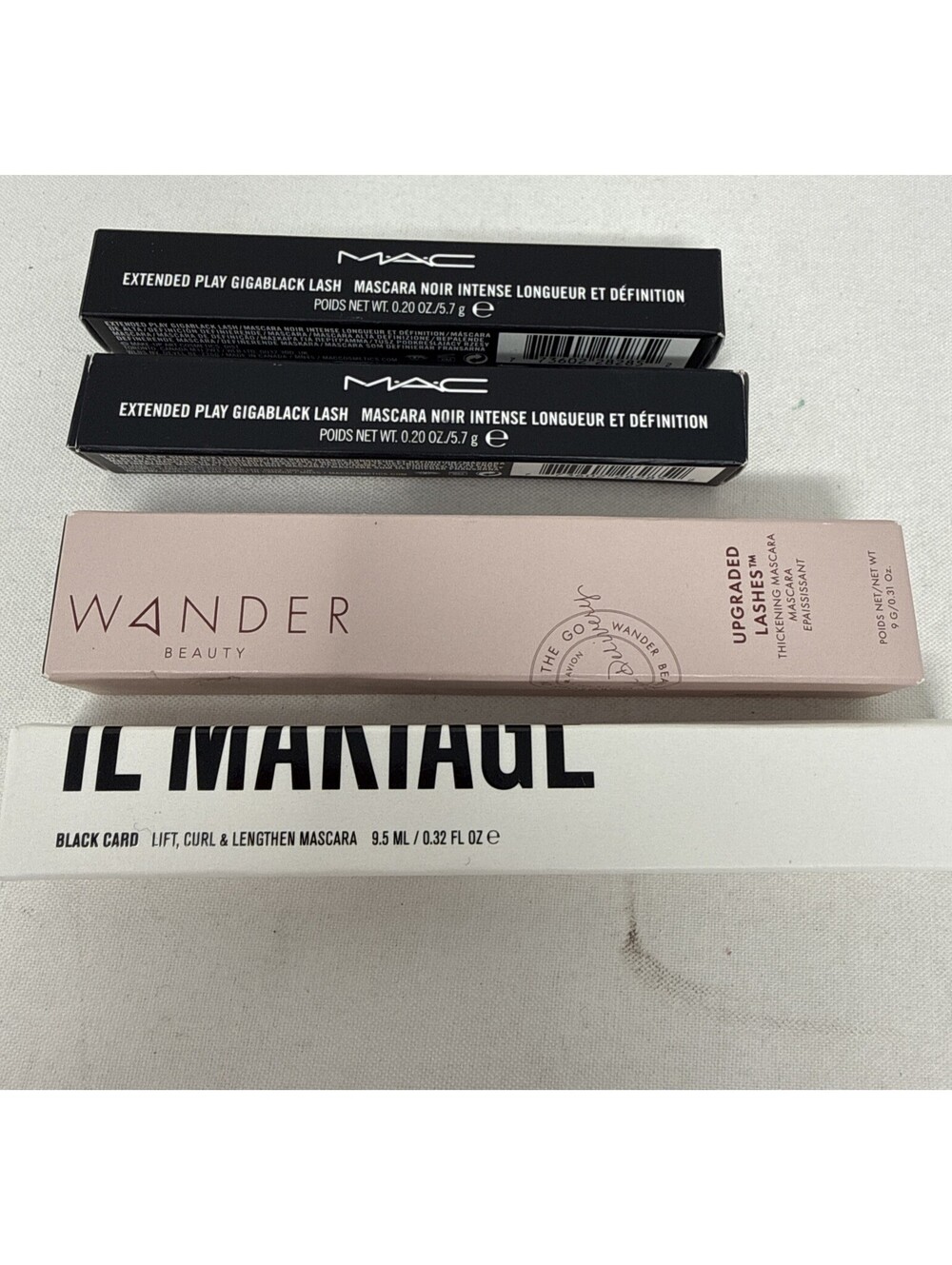 4 Assorted Black High End Mascaras Mac, IL Makiage, Wander NIB A4